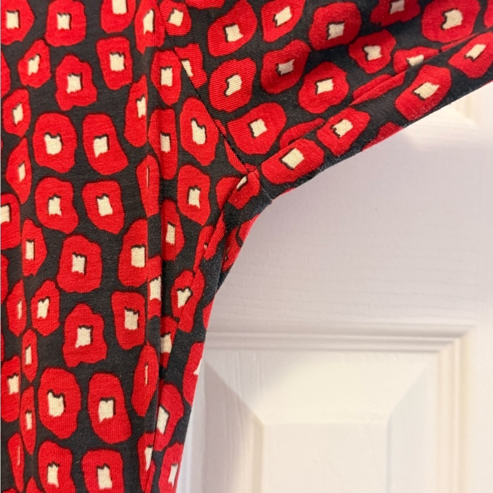 Boden Mini Dress Red and Black Size 10 - Picture 6 of 7